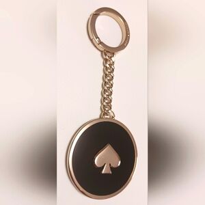 Kate Spade Gold & Black Enamel Keyfob! NWOT! MRSP. $59 ✨️♠️❤️✨️
